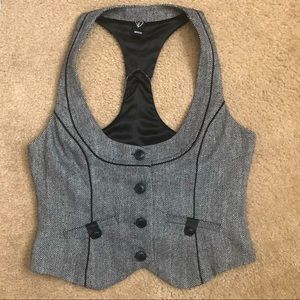 Windsor lined herringbone vest, size large